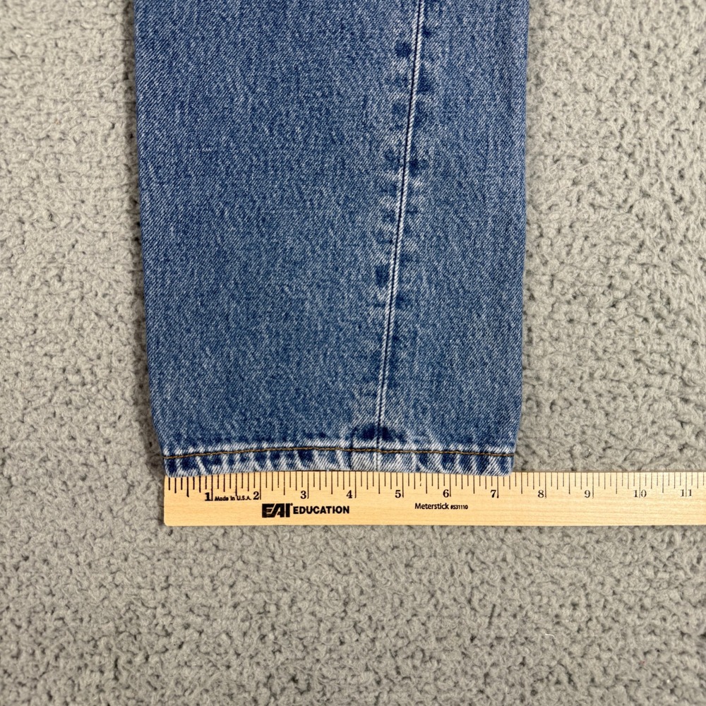 Levis 501 Jeans Mens 30x34 Button Fly Blue Grunge Denim Y2K - Picture 8 of 9